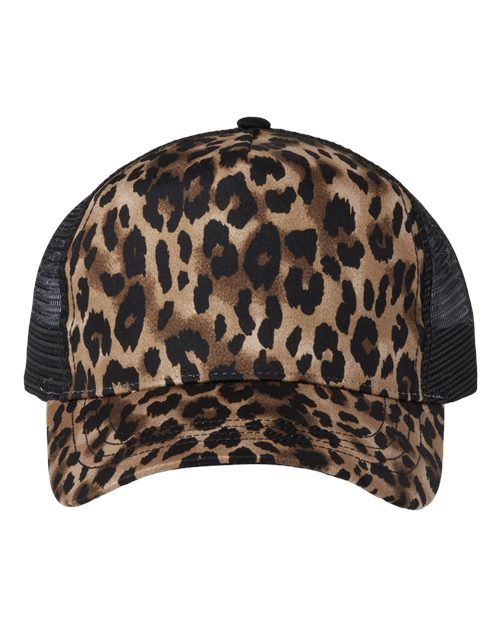 Mega Cap Leopard Fashion Trucker Cap Mega Cap