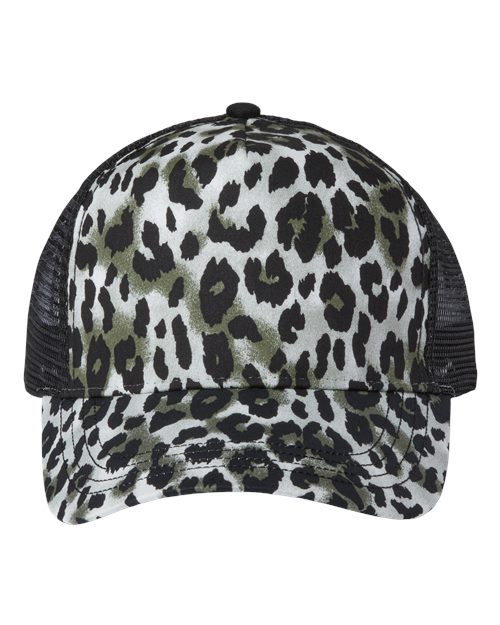 Mega Cap Leopard Fashion Trucker Cap Mega Cap