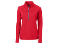 Cutter & Buck Adapt Eco Knit Stretch Recycled Womens Half Zip Pullover Cutter & Buck