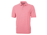 Cutter & Buck Virtue Eco Pique Stripe Recycled Mens Big and Tall Polo Cutter & Buck