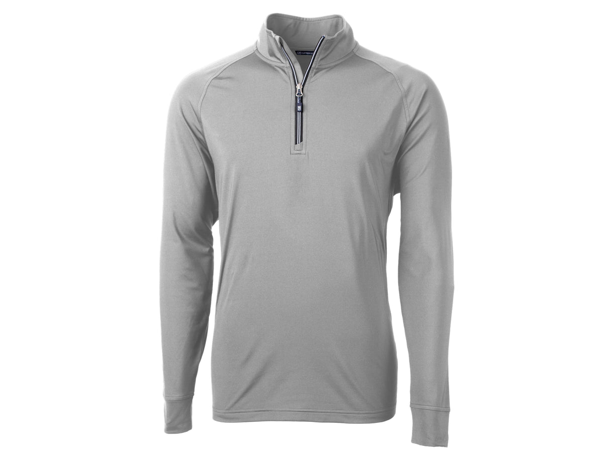 Cutter & Buck Adapt Eco Knit Stretch Recycled Mens Quarter Zip Pullover Cutter & Buck