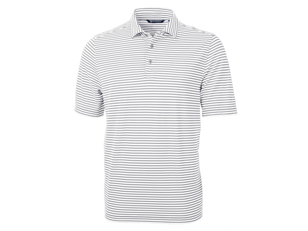 Cutter & Buck Virtue Eco Pique Stripe Recycled Mens Big and Tall Polo Cutter & Buck