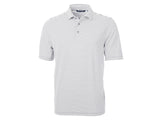 Cutter & Buck Virtue Eco Pique Stripe Recycled Mens Big and Tall Polo Cutter & Buck