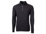 Cutter & Buck Adapt Eco Knit Stretch Recycled Mens Quarter Zip Pullover Cutter & Buck