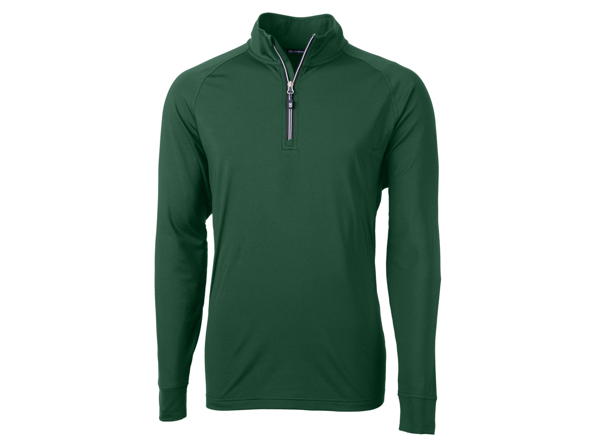Cutter & Buck Adapt Eco Knit Stretch Recycled Mens Quarter Zip Pullover Cutter & Buck