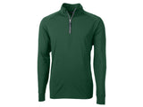 Cutter & Buck Adapt Eco Knit Stretch Recycled Mens Quarter Zip Pullover Cutter & Buck