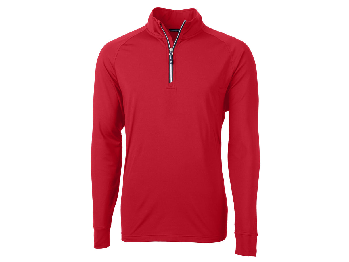 Cutter & Buck Adapt Eco Knit Stretch Recycled Mens Quarter Zip Pullover Cutter & Buck