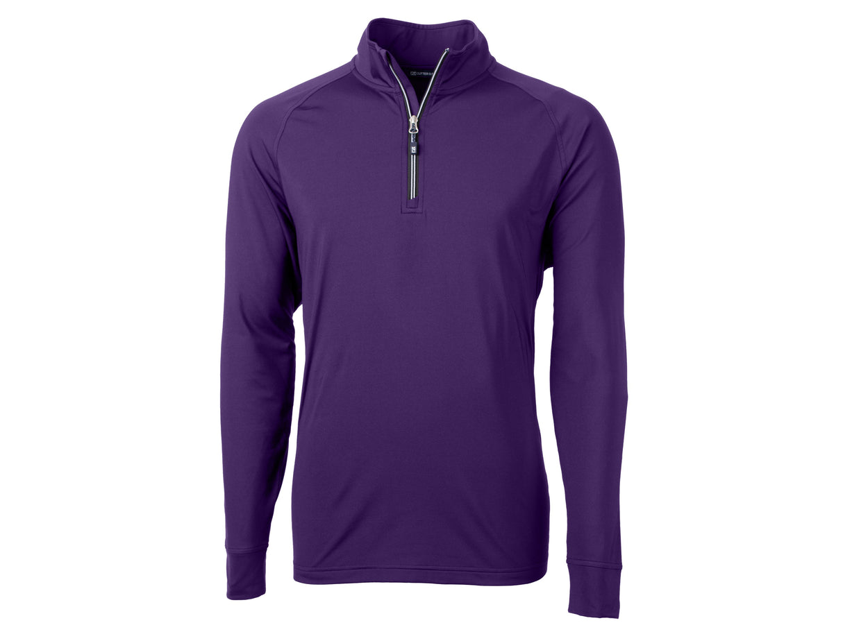 Cutter & Buck Adapt Eco Knit Stretch Recycled Mens Quarter Zip Pullover Cutter & Buck