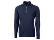 Cutter & Buck Adapt Eco Knit Stretch Recycled Mens Quarter Zip Pullover Cutter & Buck