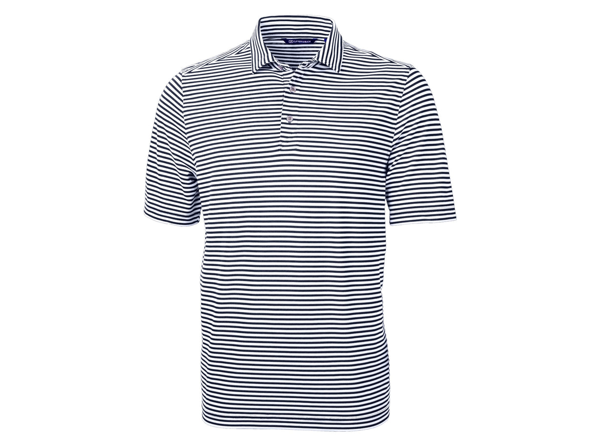 Cutter & Buck Virtue Eco Pique Stripe Recycled Mens Big and Tall Polo Cutter & Buck