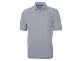 Cutter & Buck Virtue Eco Pique Stripe Recycled Mens Big and Tall Polo Cutter & Buck
