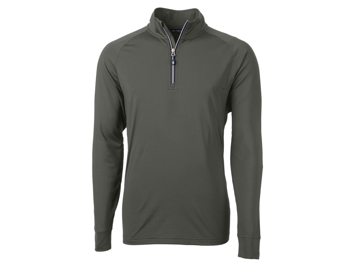 Cutter & Buck Adapt Eco Knit Stretch Recycled Mens Quarter Zip Pullover Cutter & Buck