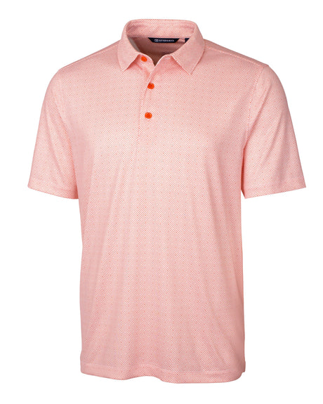 Cutter & Buck Pike Double Dot Print Stretch Mens Big and Tall Polo Cutter & Buck