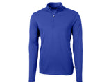 Cutter & Buck Virtue Eco Pique Recycled Quarter Zip Mens Pullover Cutter & Buck