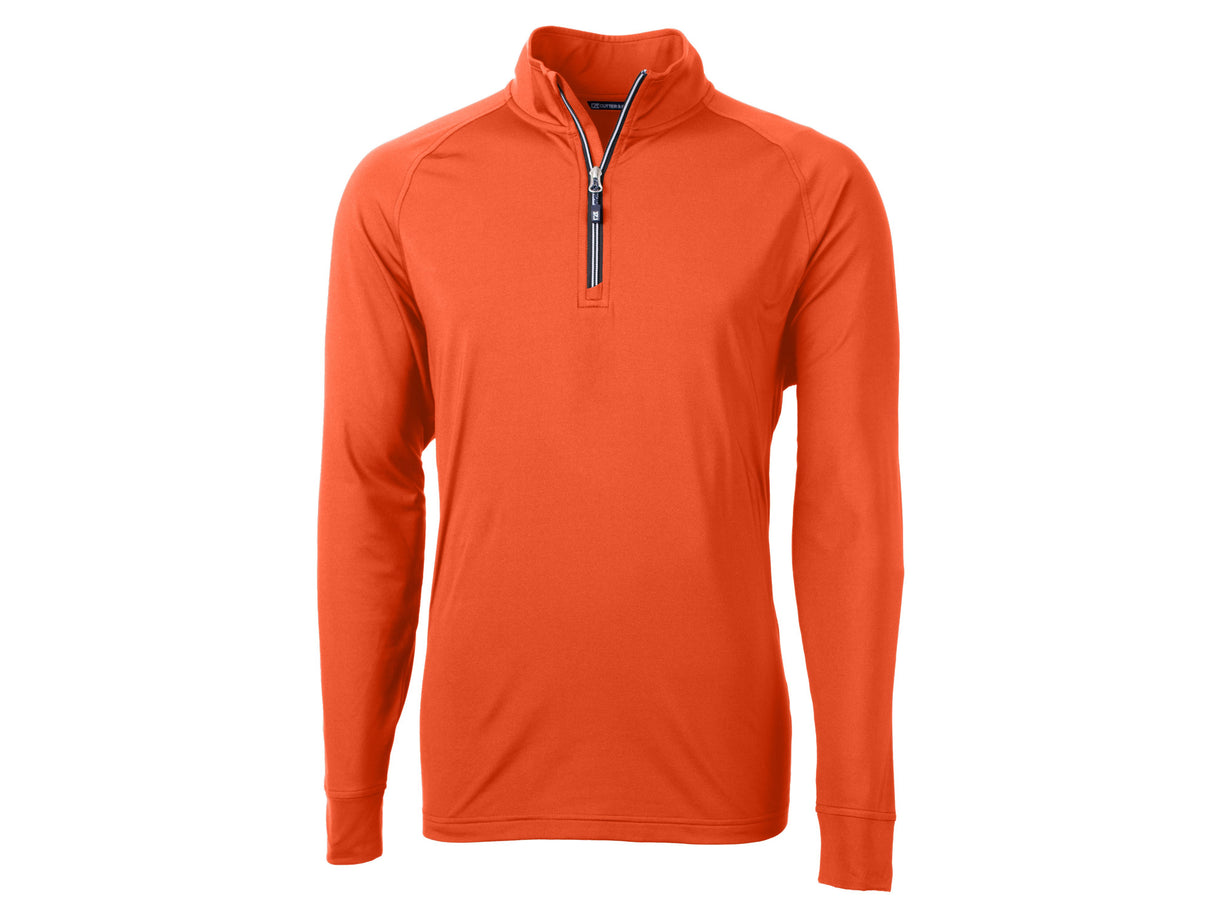 Cutter & Buck Adapt Eco Knit Stretch Recycled Mens Quarter Zip Pullover Cutter & Buck
