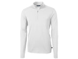 Cutter & Buck Virtue Eco Pique Recycled Quarter Zip Mens Pullover Cutter & Buck