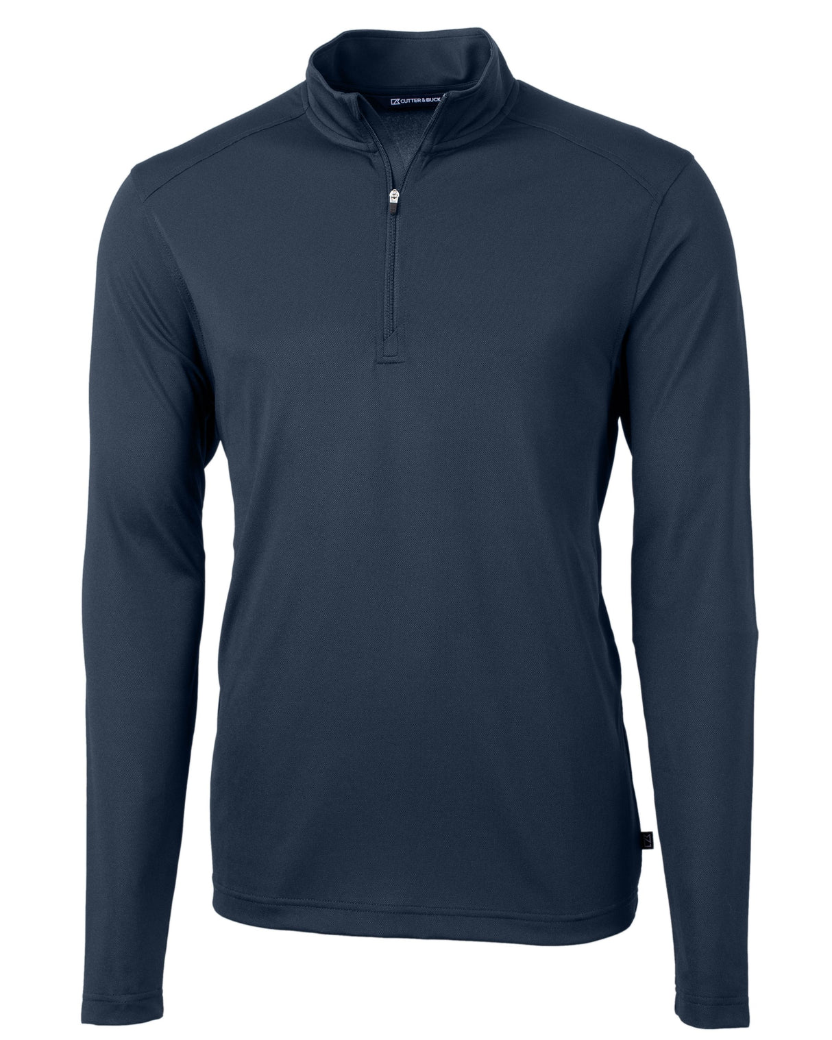 Cutter & Buck Virtue Eco Pique Recycled Quarter Zip Mens Big & Tall Pullover Cutter & Buck