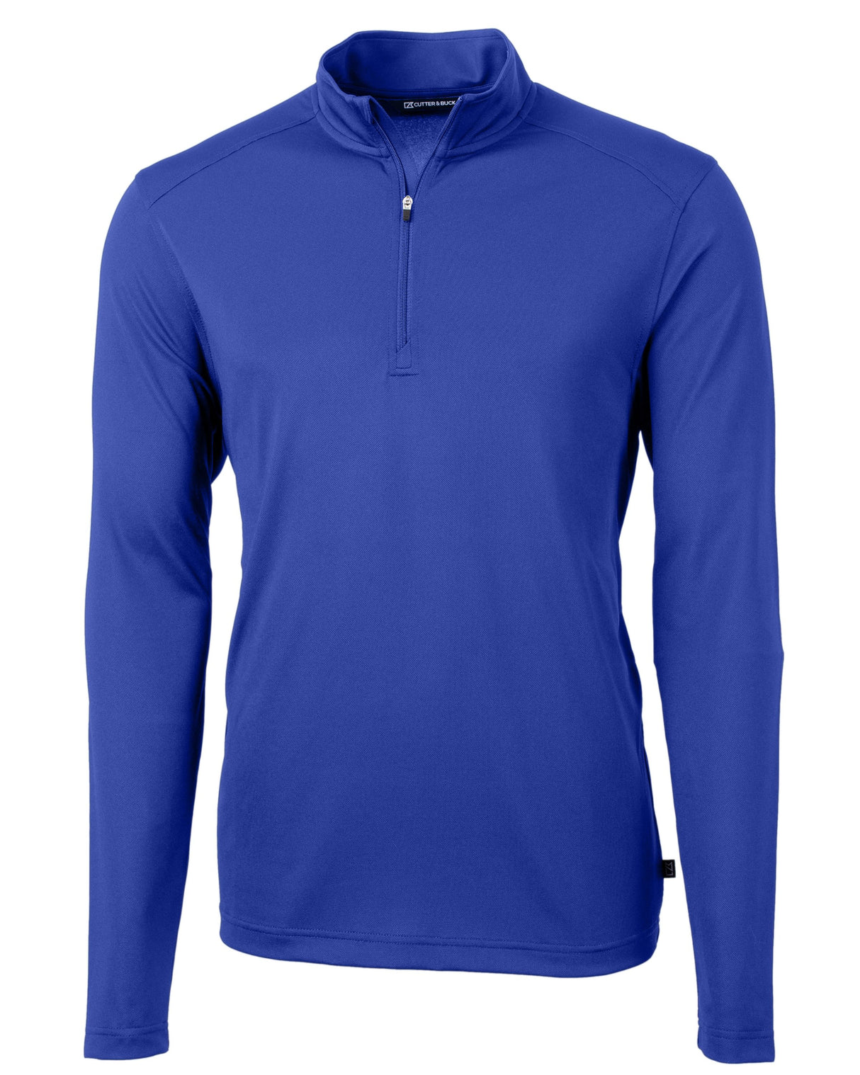 Cutter & Buck Virtue Eco Pique Recycled Quarter Zip Mens Big & Tall Pullover Cutter & Buck