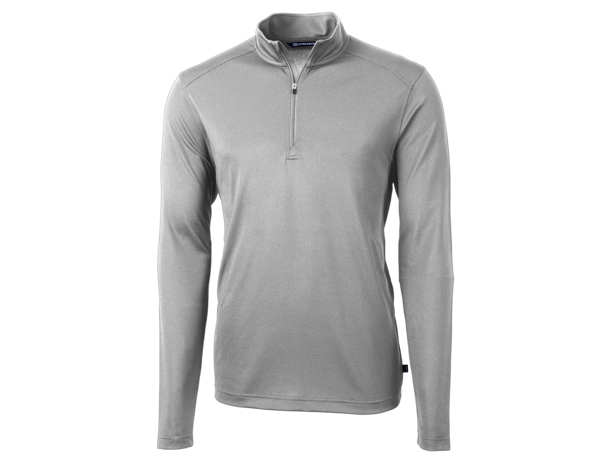 Cutter & Buck Virtue Eco Pique Recycled Quarter Zip Mens Pullover Cutter & Buck