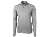 Cutter & Buck Virtue Eco Pique Recycled Quarter Zip Mens Pullover Cutter & Buck