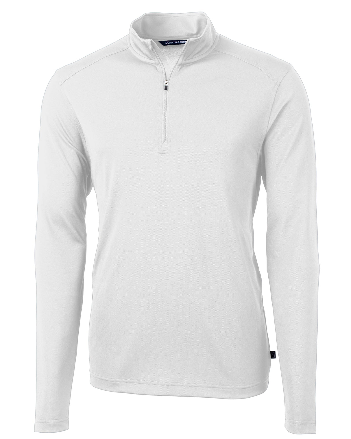 Cutter & Buck Virtue Eco Pique Recycled Quarter Zip Mens Big & Tall Pullover Cutter & Buck