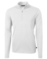 Cutter & Buck Virtue Eco Pique Recycled Quarter Zip Mens Big & Tall Pullover Cutter & Buck