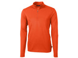 Cutter & Buck Virtue Eco Pique Recycled Quarter Zip Mens Pullover Cutter & Buck