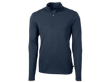 Cutter & Buck Virtue Eco Pique Recycled Quarter Zip Mens Pullover Cutter & Buck