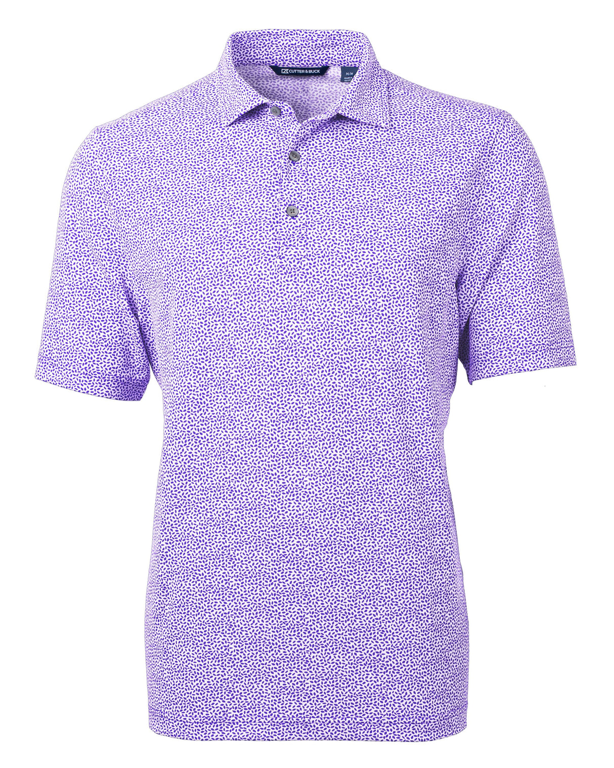 Cutter & Buck Virtue Eco Pique Botanical Print Recycled Mens Polo Cutter & Buck