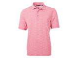 Cutter & Buck Virtue Eco Pique Botanical Print Recycled Mens Polo Cutter & Buck