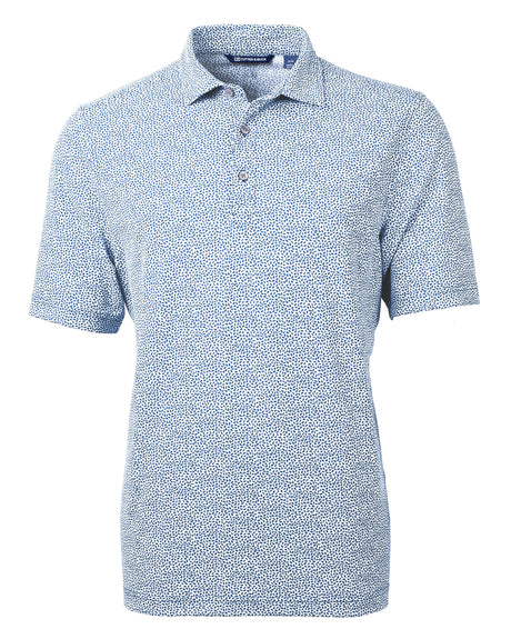 Cutter & Buck Virtue Eco Pique Botanical Print Recycled Mens Polo Cutter & Buck