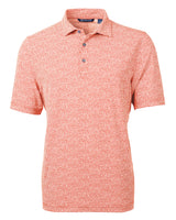 Cutter & Buck Virtue Eco Pique Botanical Print Recycled Mens Polo Cutter & Buck