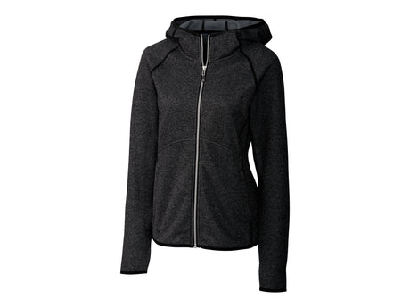 Cutter & Buck Mainsail Sweater-Knit Hoodie Womens Full Zip Jacket Cutter & Buck