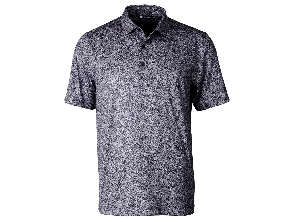 Cutter & Buck Pike Constellation Print Stretch Mens Polo Cutter & Buck