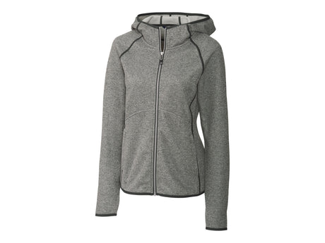 Cutter & Buck Mainsail Sweater-Knit Hoodie Womens Full Zip Jacket Cutter & Buck