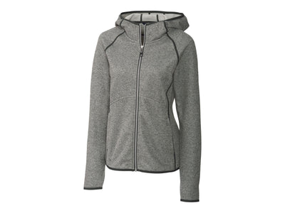 Cutter & Buck Mainsail Sweater-Knit Hoodie Womens Full Zip Jacket