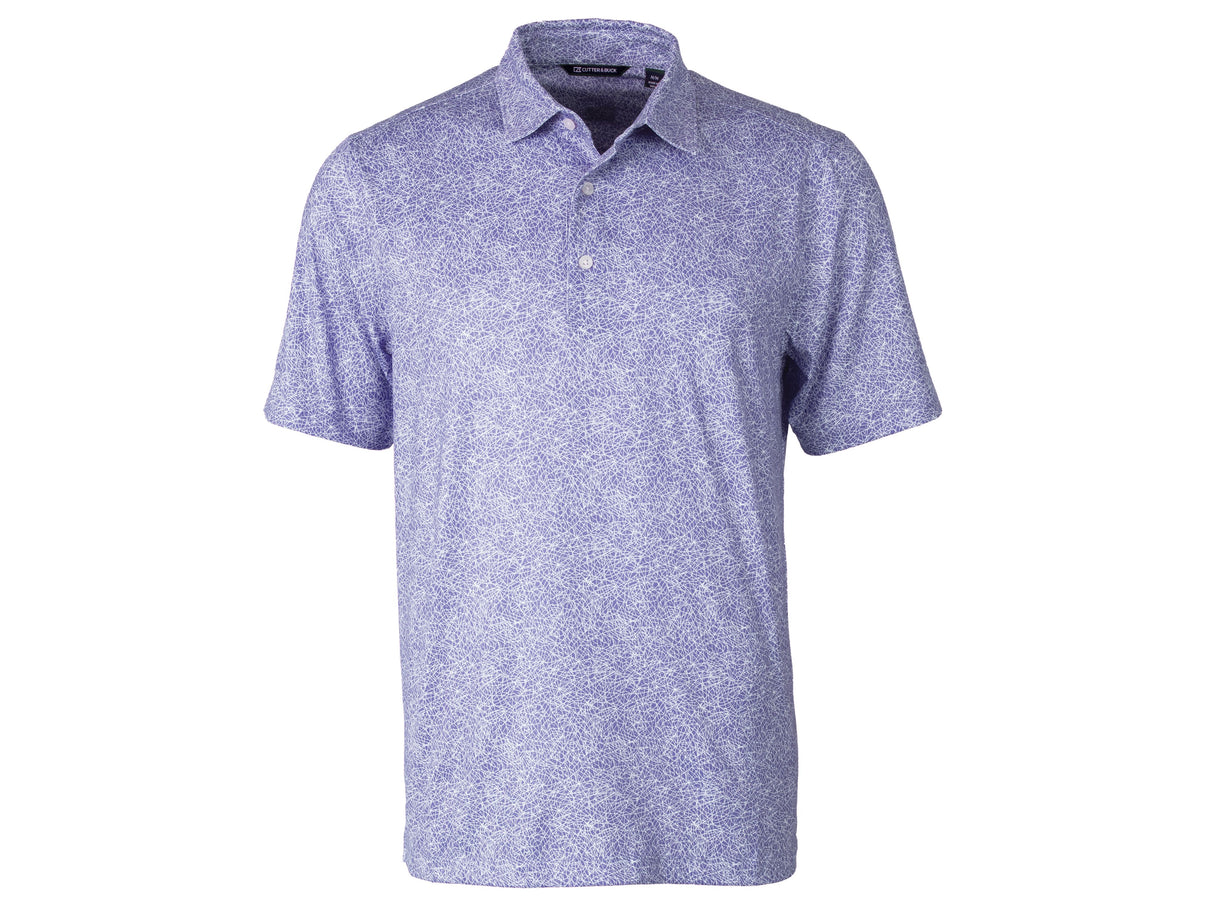 Cutter & Buck Pike Constellation Print Stretch Mens Polo Cutter & Buck