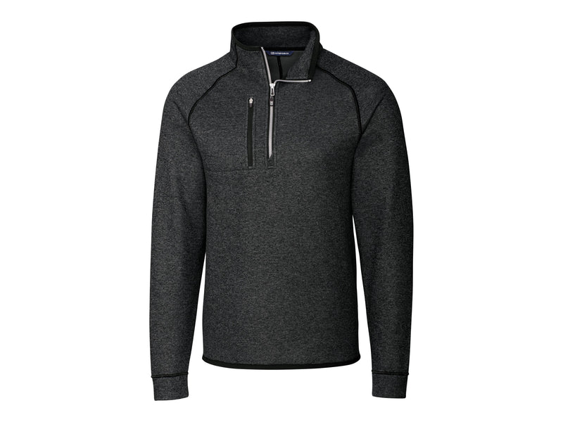 Cutter & Buck Mainsail Sweater-Knit Mens Half Zip Pullover Jacket