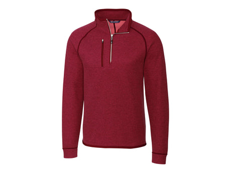 Cutter & Buck Mainsail Sweater-Knit Mens Half Zip Pullover Jacket Cutter & Buck