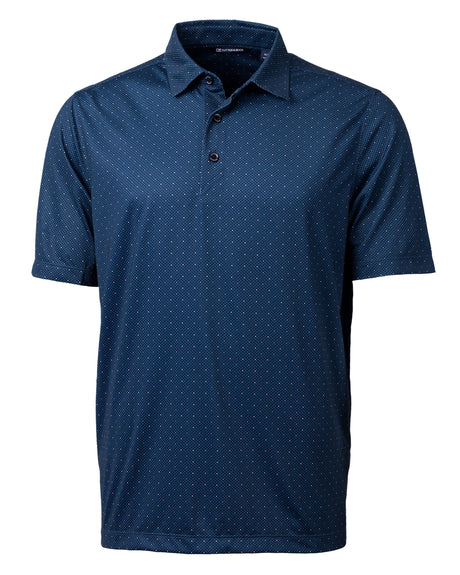 Cutter & Buck Pike Double Dot Print Stretch Mens Polo Cutter & Buck