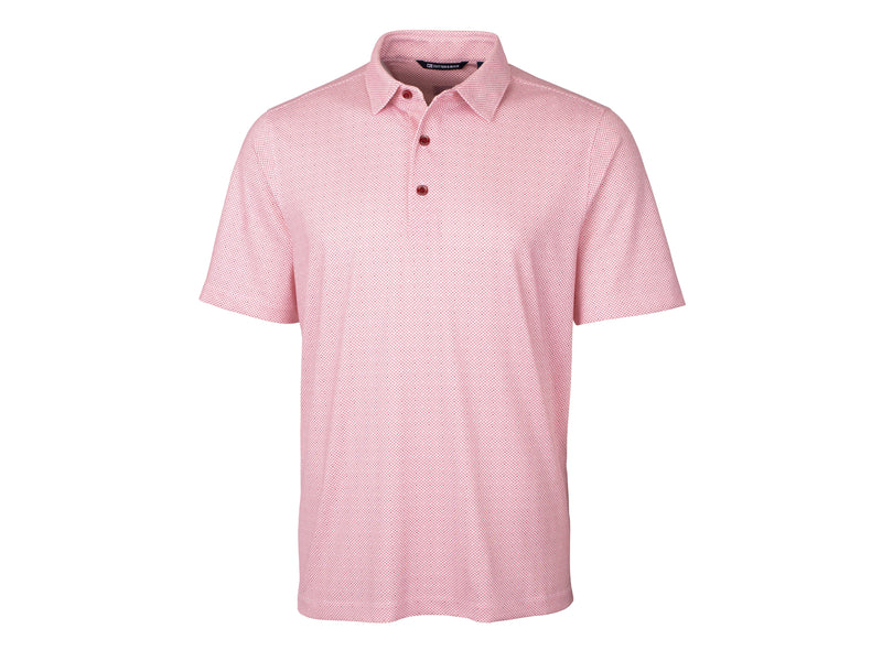 Cutter & Buck Pike Double Dot Print Stretch Mens Polo