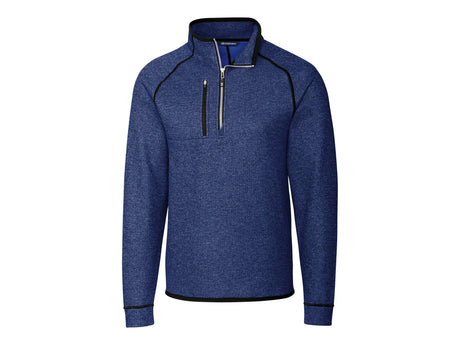 Cutter & Buck Mainsail Sweater-Knit Mens Half Zip Pullover Jacket Cutter & Buck