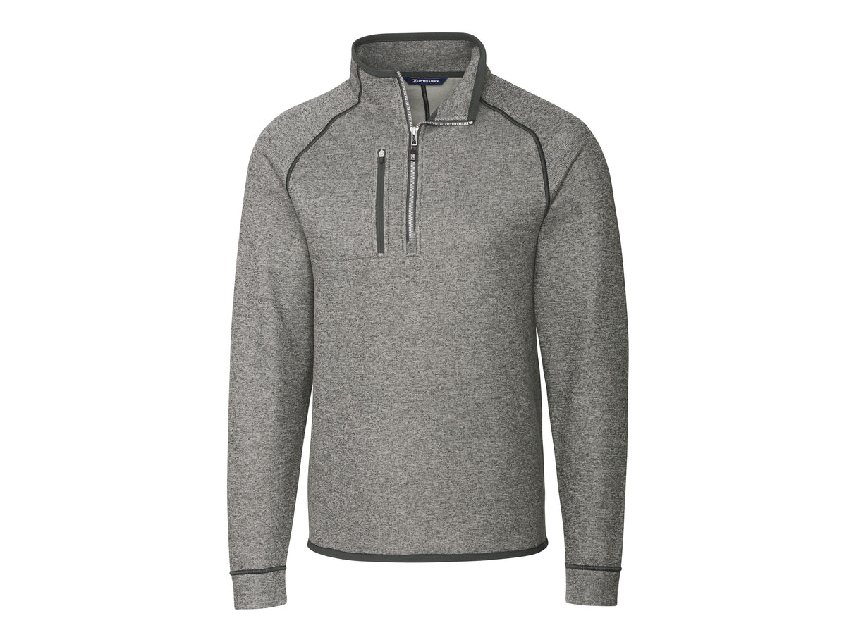 Cutter & Buck Mainsail Sweater-Knit Mens Big and Tall Half Zip Pullover Jacket Cutter & Buck
