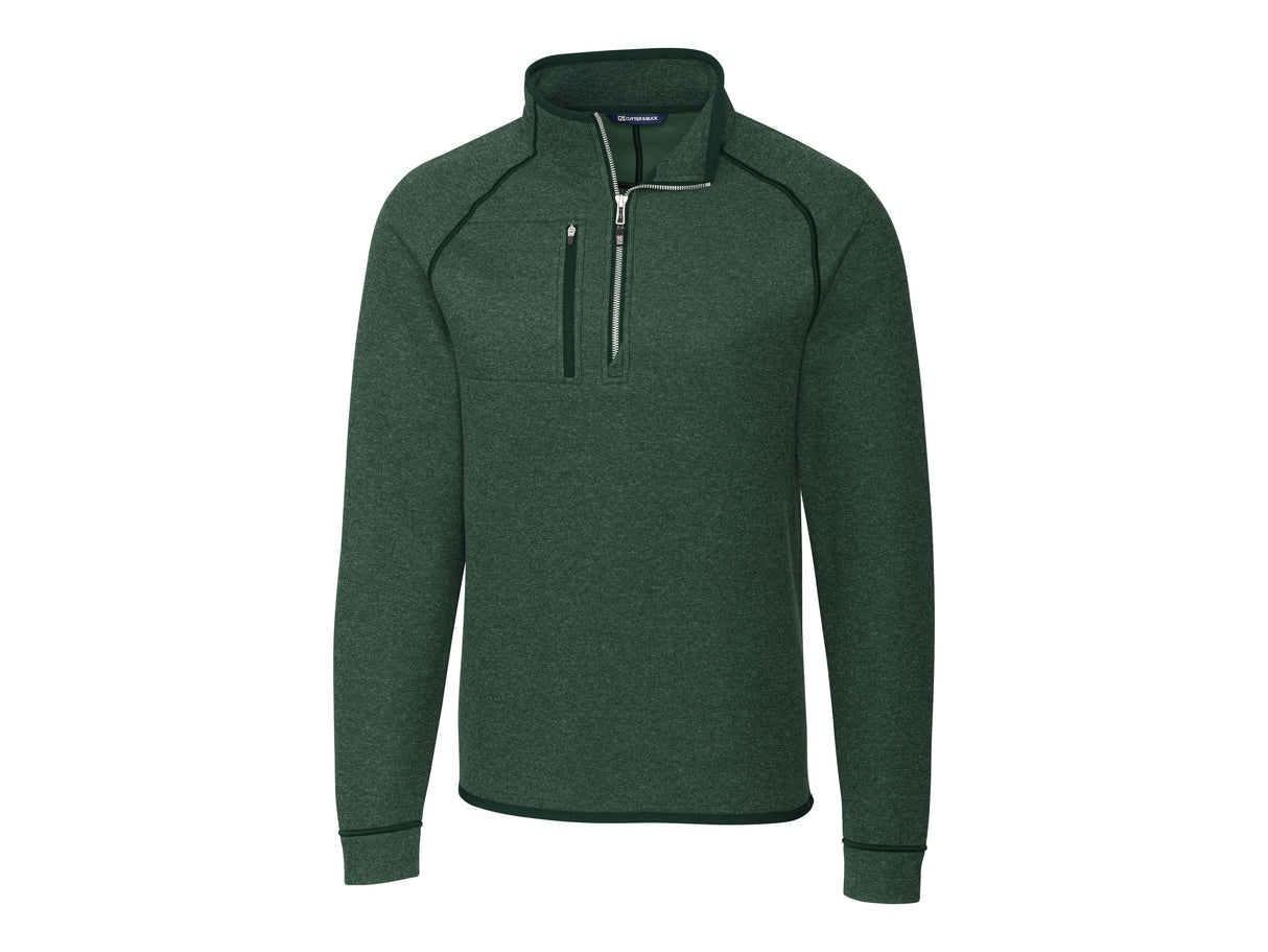 Cutter & Buck Mainsail Sweater-Knit Mens Big and Tall Half Zip Pullover Jacket Cutter & Buck