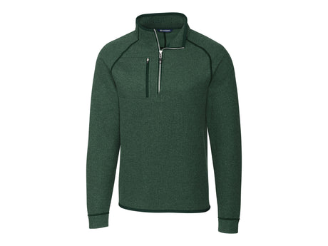 Cutter & Buck Mainsail Sweater-Knit Mens Big and Tall Half Zip Pullover Jacket Cutter & Buck