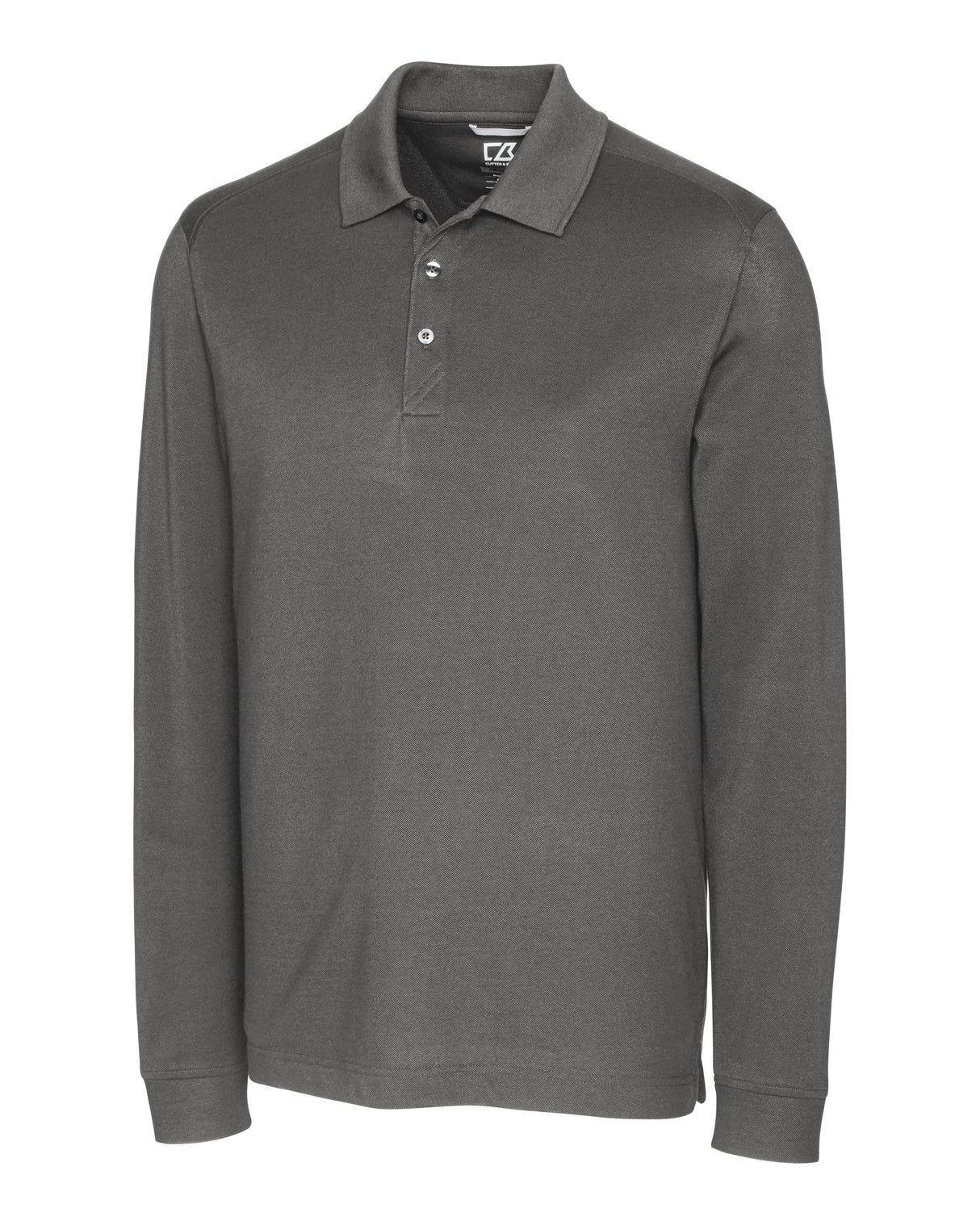 Cutter & Buck Advantage Tri-Blend Pique Mens Big and Tall Long Sleeve Polo Cutter & Buck