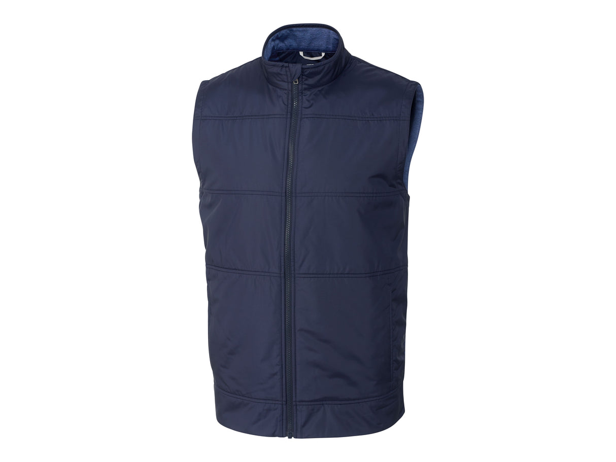 Cutter & Buck Stealth Hybrid Quilted Mens Big and Tall Windbreaker Vest Cutter & Buck
