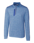 Cutter & Buck Stealth Heathered Quarter Zip Mens Pullover Cutter & Buck
