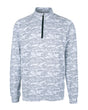 Cutter & Buck Traverse Camo Print Stretch Quarter Zip Mens Big and Tall Pullover Cutter & Buck