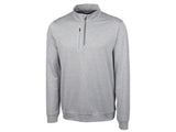 Cutter & Buck Stealth Heathered Quarter Zip Mens Pullover Cutter & Buck